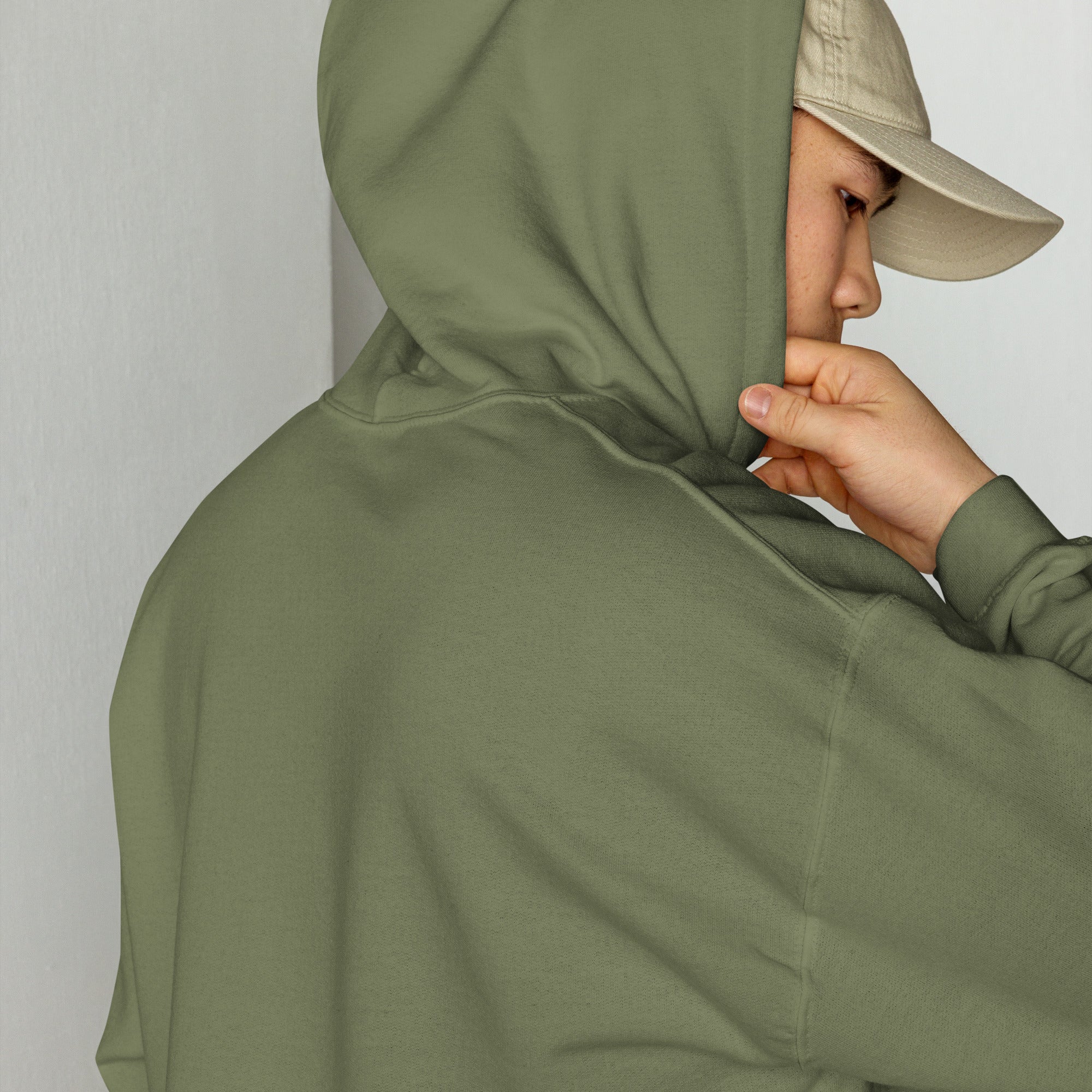 Sedelen Embroidered Hoodie Military Green