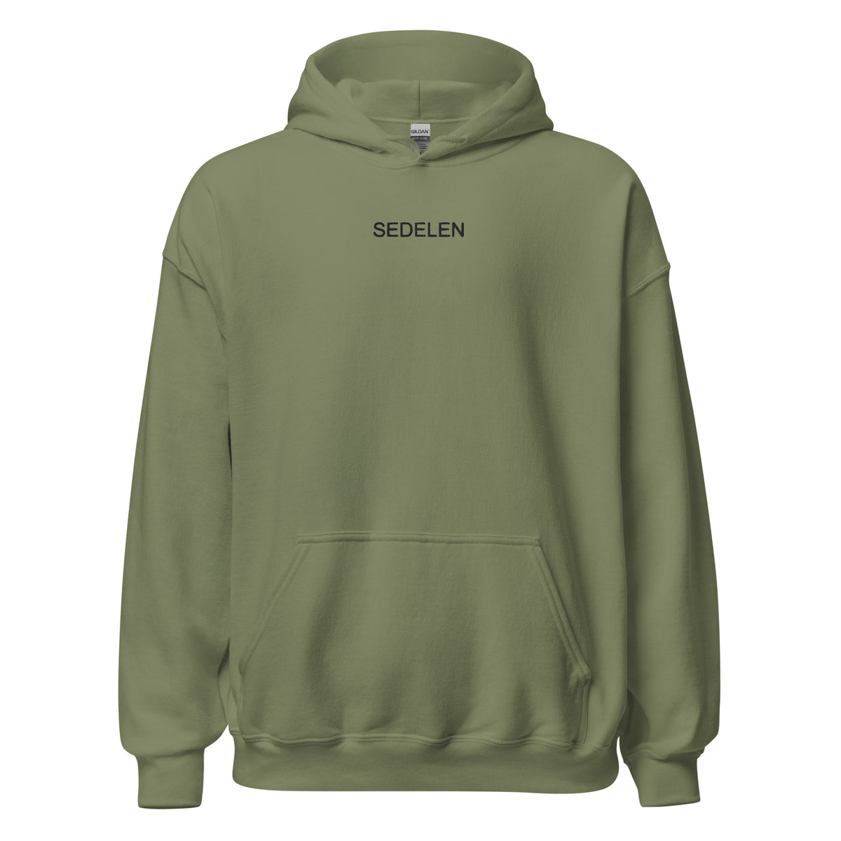 Sedelen Embroidered Hoodie Military Green