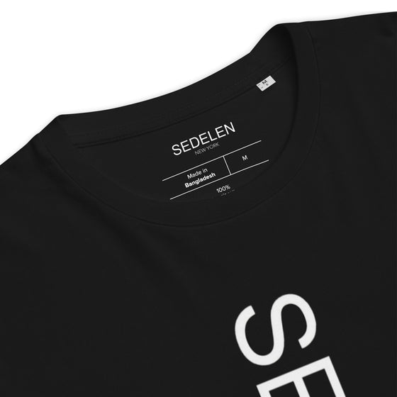 Sedelen Vertical Print T-Shirt Black