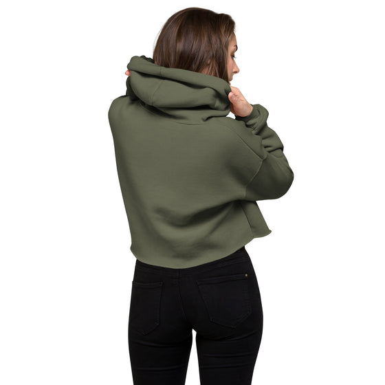 Sedelen Crop-Hoodie Military Green