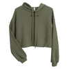 Sedelen Crop-Hoodie Military Green